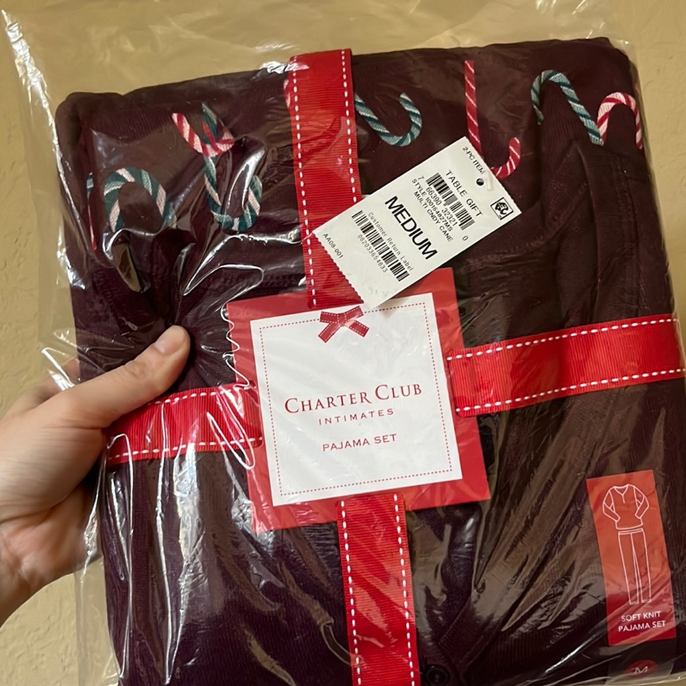Candy cane Christmas pajama set